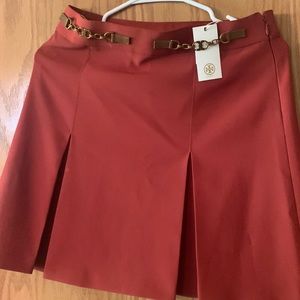 Tory Burch redwood pleated skirt size 2